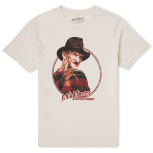 A Nightmare On Elm Street Freddy Vintage Unisex T-Shirt – Cream – M – Cream