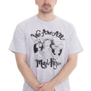 Alice In Wonderland - All Mad Here Grey - - T-Shirts