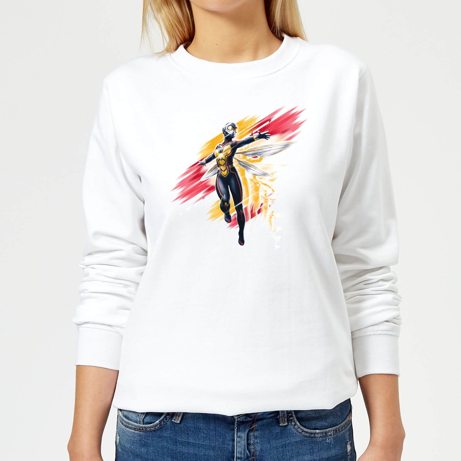 Ant-Man And The Wasp Brushed Damen Pullover - Weiß - S - Weiß