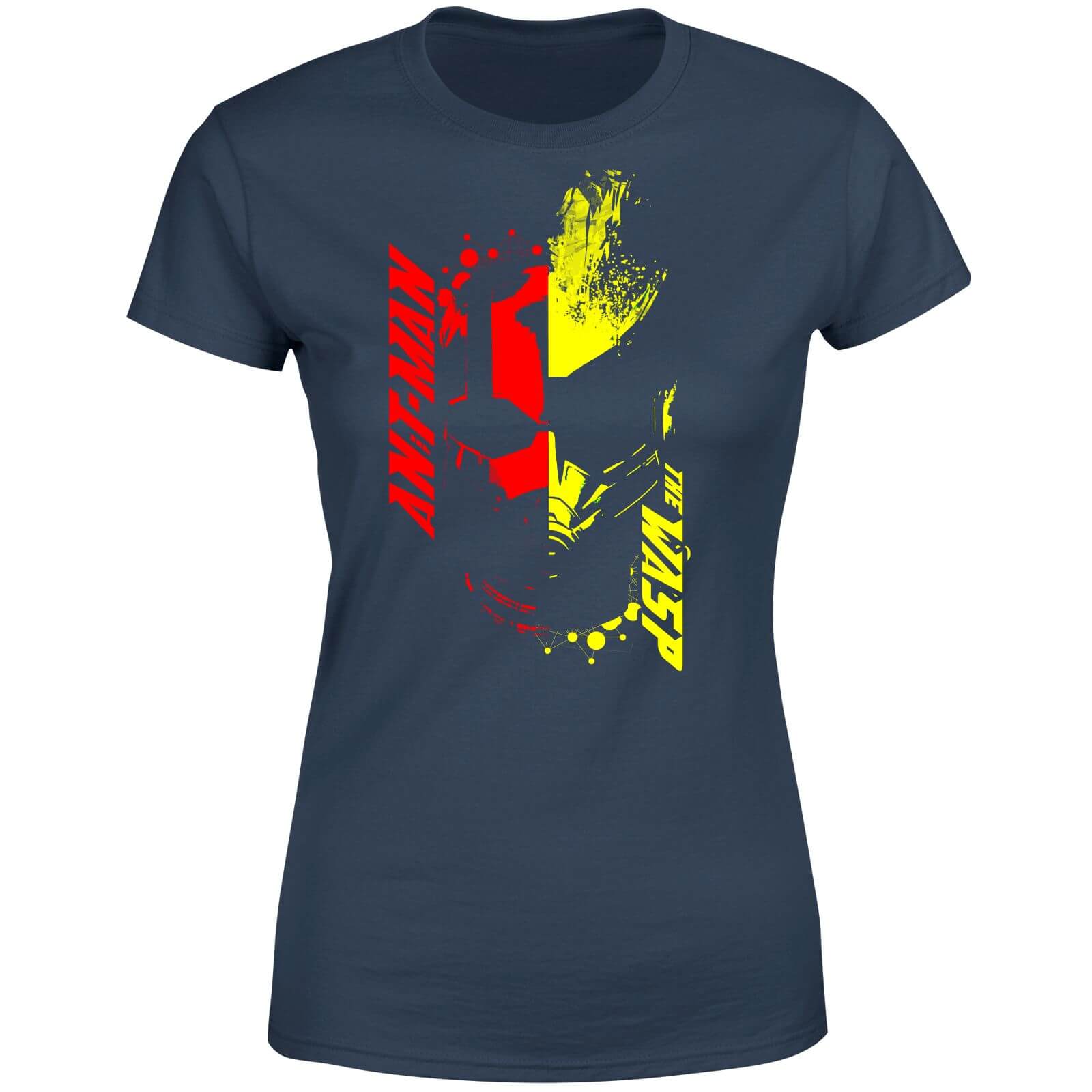 Ant-Man And The Wasp Split Face Damen T-Shirt - Navy Blau - S