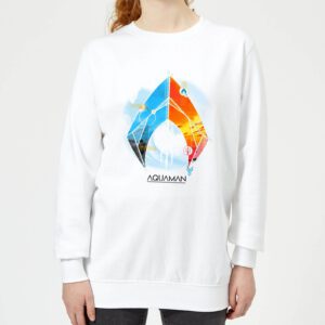 Aquaman Back To The Beach Damen Sweatshirt – Weiß – XS – Weiß