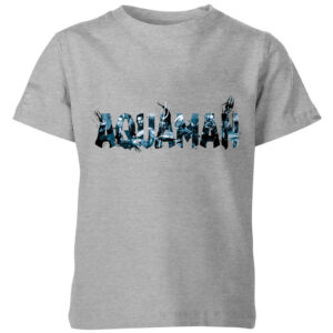 Aquaman Chest Logo Kinder T-Shirt – Grau – 3-4 Jahre