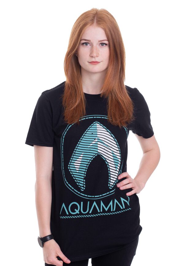 Aquaman - Distressed Shield - - T-Shirts