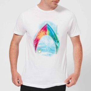 Aquaman Mera Beach Symbol Herren T-Shirt – Weiß – S