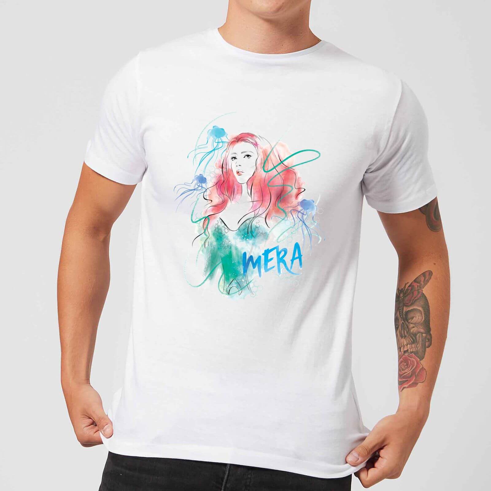 Aquaman Mera Herren T-Shirt – Weiß – S