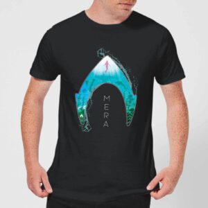 Aquaman Mera Logo Herren T-Shirt – Schwarz – S