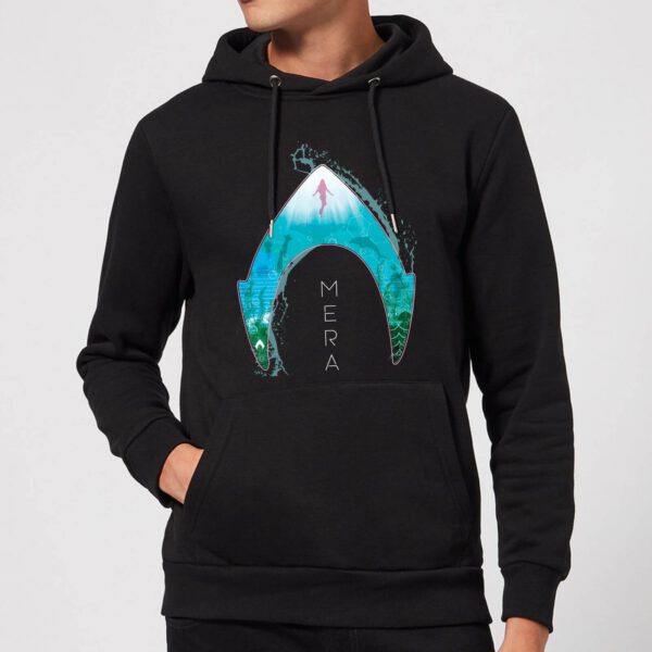 Aquaman Mera Logo Hoodie - Schwarz - XL - Schwarz