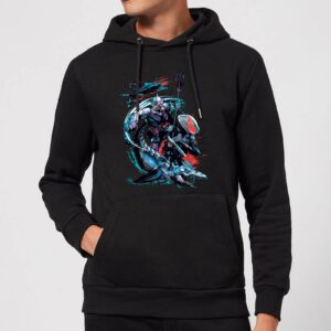 Aquaman Schwarz Manta & Ocean Master Hoodie – Schwarz – XL – Schwarz