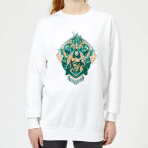 Aquaman Seven Kingdoms Damen Sweatshirt – Weiß – XS – Weiß