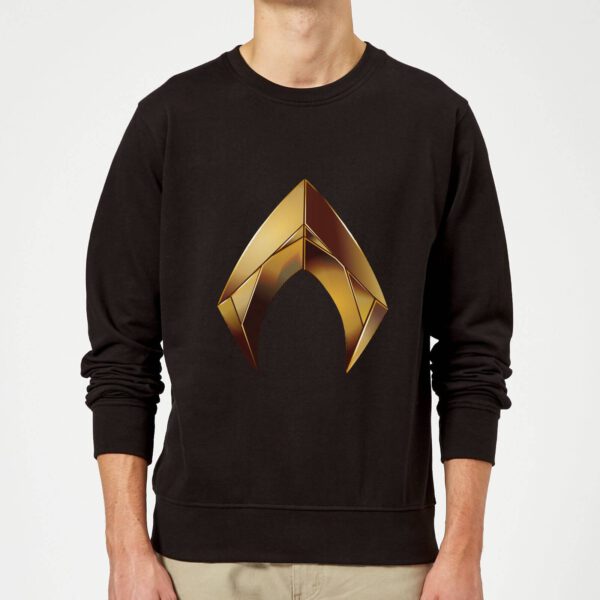 Aquaman Symbol Sweatshirt - Schwarz - S - Schwarz