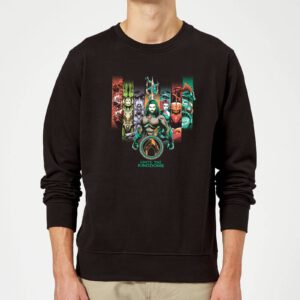 Aquaman Unite The Kingdoms Sweatshirt – Schwarz – S – Schwarz