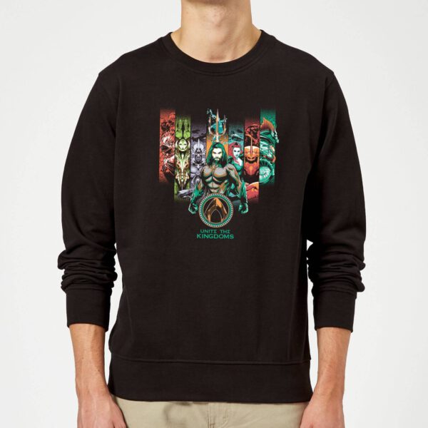 Aquaman Unite The Kingdoms Sweatshirt - Schwarz - S - Schwarz