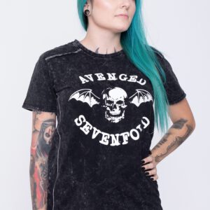 Avenged Sevenfold – Logo Snow Wash – T-Shirt