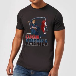 Avengers Captain America Herren T-Shirt - Schwarz - S
