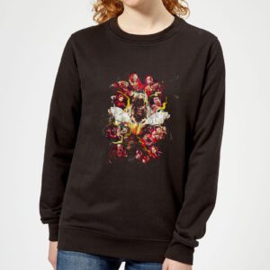 Avengers Endgame Distressed Thanos Damen Sweatshirt – Schwarz – L – Schwarz