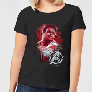 Avengers Endgame Hulk Brushed Damen T-Shirt – Schwarz – S – Schwarz