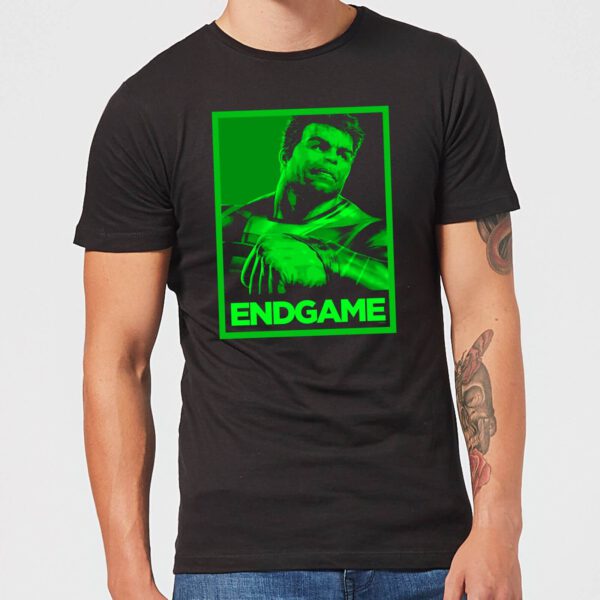 Avengers Endgame Hulk Poster Men's T-Shirt - Black - XS - Schwarz