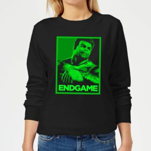 Avengers Endgame Hulk Poster Women’s Sweatshirt – Black – L – Schwarz