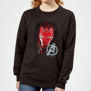 Avengers Endgame Iron Man Brushed Damen Sweatshirt – Schwarz – L