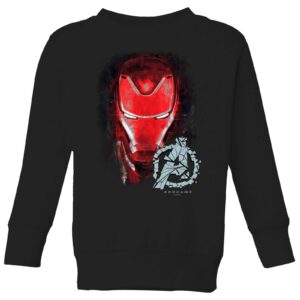 Avengers Endgame Iron Man Brushed Kids‘ Sweatshirt – Schwarz – 3-4 Jahre