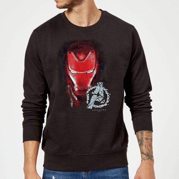 Avengers Endgame Iron Man Brushed Sweatshirt - Schwarz - L