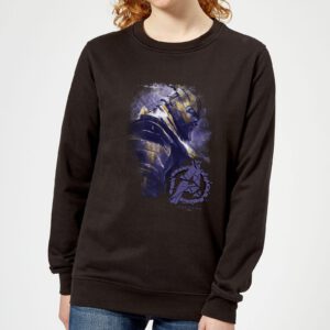 Avengers Endgame Thanos Brushed Damen Sweatshirt – Schwarz – L – Schwarz