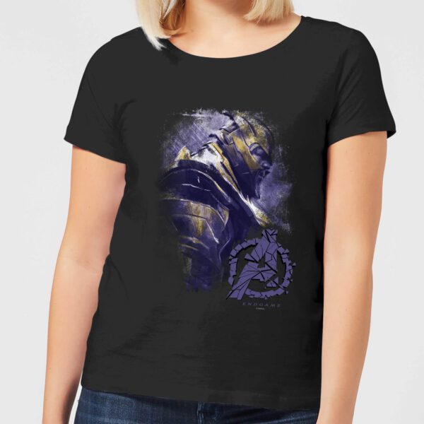 Avengers Endgame Thanos Brushed Damen T-Shirt - Schwarz - S - Schwarz