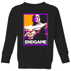 Avengers Endgame Thanos Poster Kids‘ Sweatshirt – Black – 3-4 Jahre – Schwarz