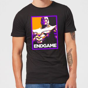 Avengers Endgame Thanos Poster Men’s T-Shirt – Black – XS