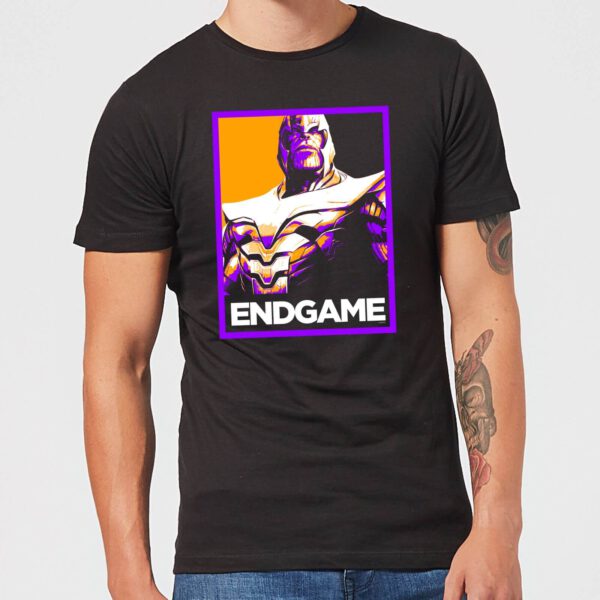 Avengers Endgame Thanos Poster Men's T-Shirt - Black - XS