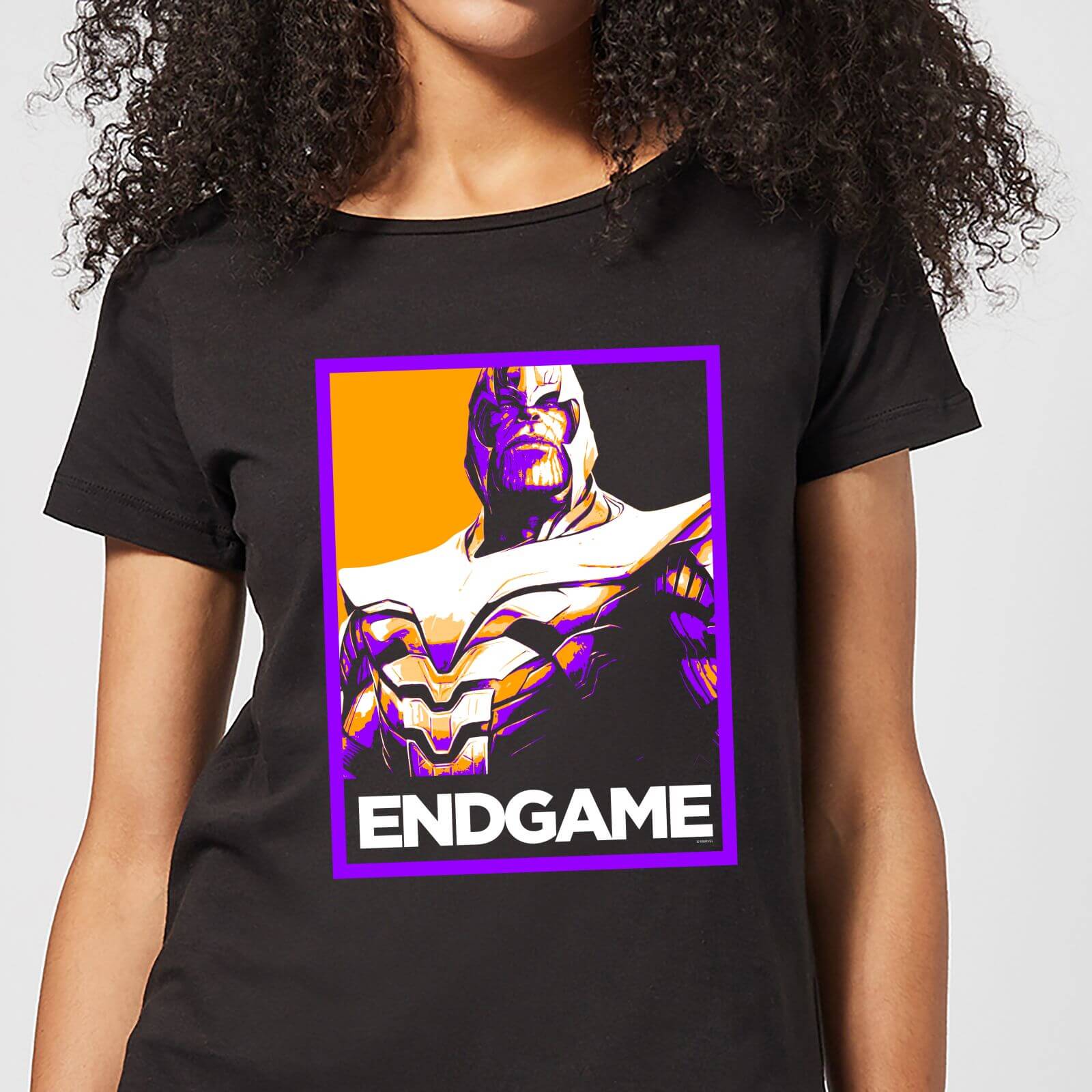 Avengers Endgame Thanos Poster Women’s T-Shirt – Black – S