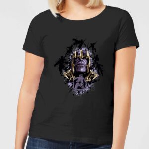 Avengers Endgame Warlord Thanos Damen T-Shirt – Schwarz – S – Schwarz