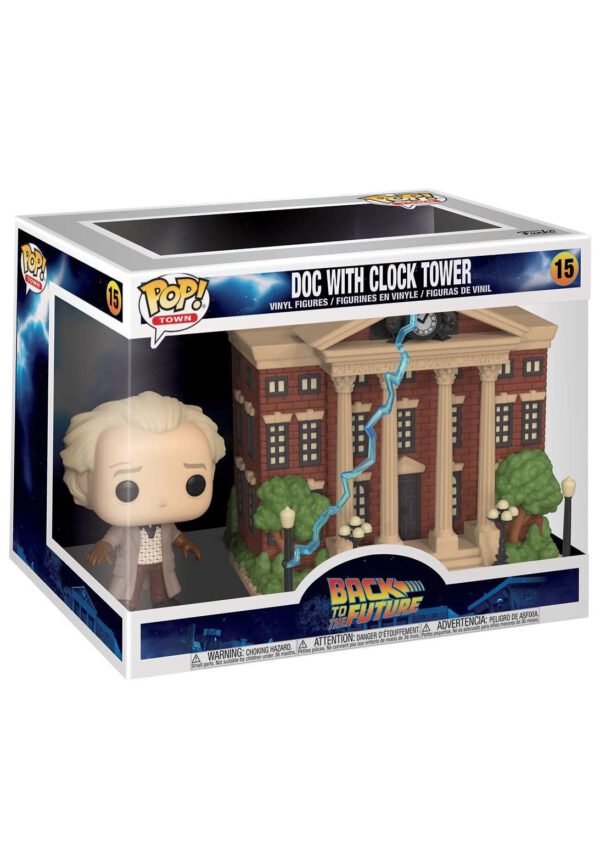 Back To The Future - Doc w/ Clock Tower POP! Deluxe -