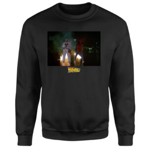 Back to the Future First Test Sweatshirt – Black – XS – Schwarz