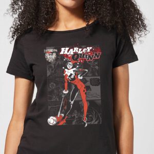 Batman Harley Quinn Comic Page Damen T-Shirt – Schwarz – S