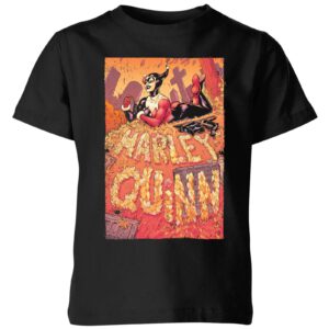 Batman Harley Quinn Cover Kids‘ T-Shirt – Black – 3-4 Jahre – Schwarz