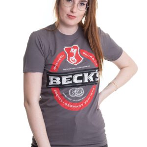 Beck’s – Label Logo Grey – T-Shirt