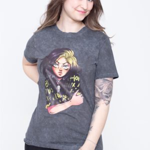 Billie Eilish - Anime Billie Dip-Dye - - T-Shirts