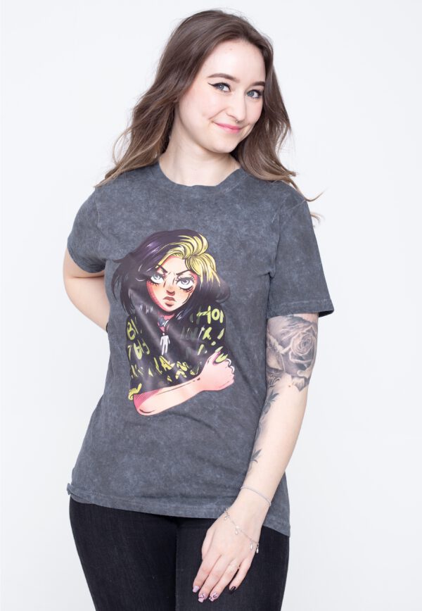 Billie Eilish - Anime Billie Dip-Dye - - T-Shirts