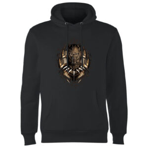 Black Panther Gold Eril Killmonger Hoodie – Black – XL