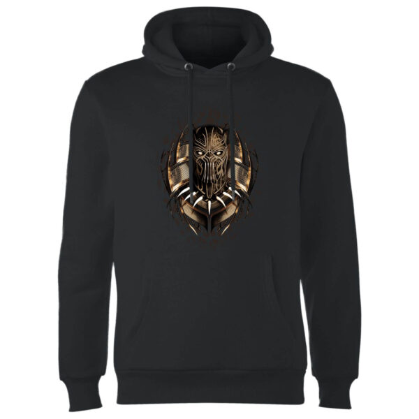 Black Panther Gold Eril Killmonger Hoodie - Black - XL