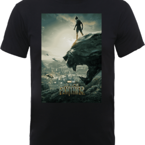 Black Panther Poster T-Shirt - Schwarz - S