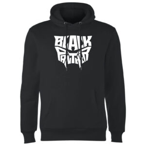 Black Panther Worded Emblem Hoodie – Black – L