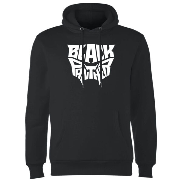 Black Panther Worded Emblem Hoodie - Black - L