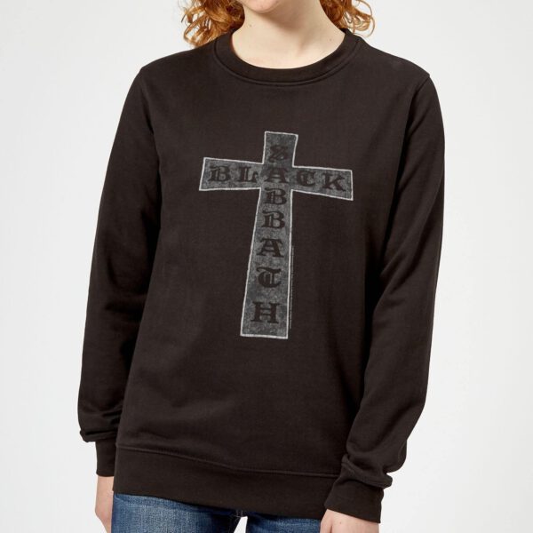 Black Sabbath Cross Damen Sweatshirt - Schwarz - L - Schwarz