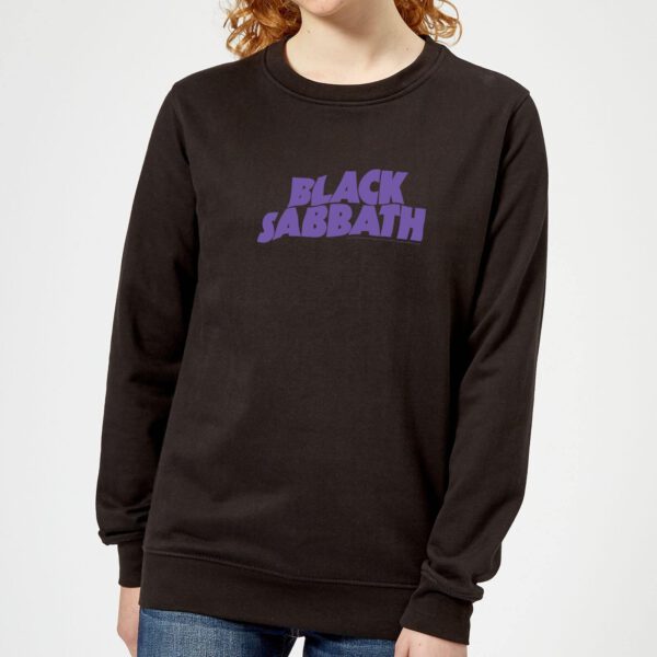 Black Sabbath Logo Damen Sweatshirt - Schwarz - L - Schwarz