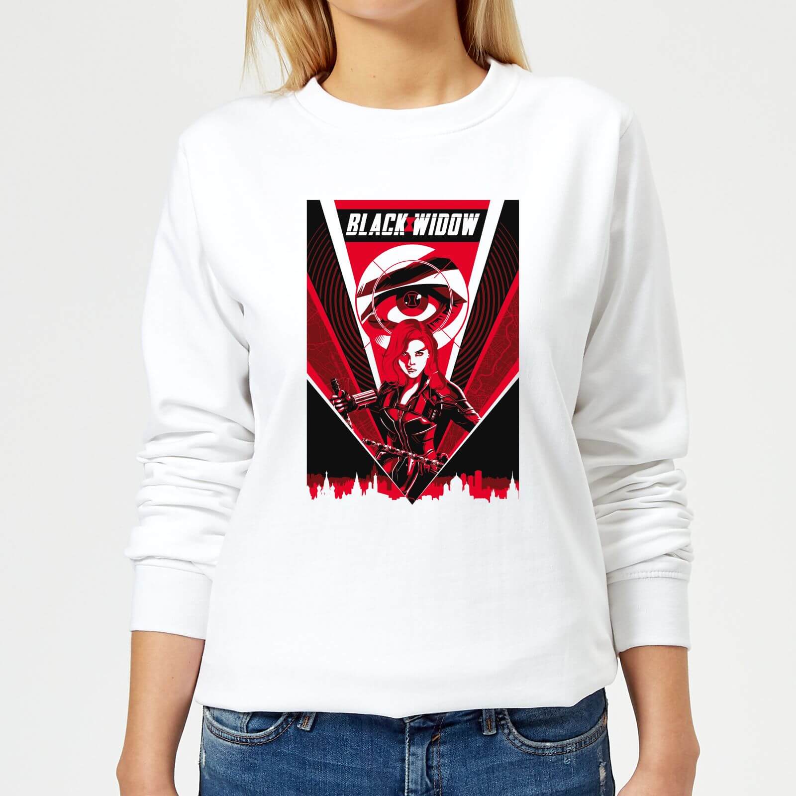 Black Widow Red Lightning Women's Sweatshirt - White - XS - Weiß