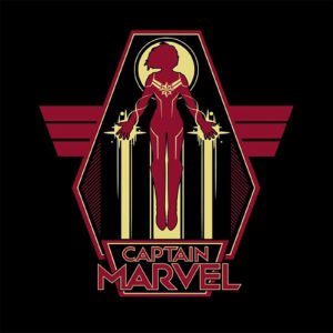 Captain Marvel Flying Warrior Damen T-Shirt – Schwarz – S