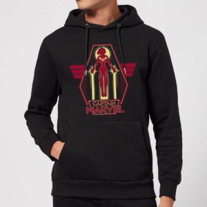 Captain Marvel Flying Warrior Hoodie – Black – XL – Schwarz