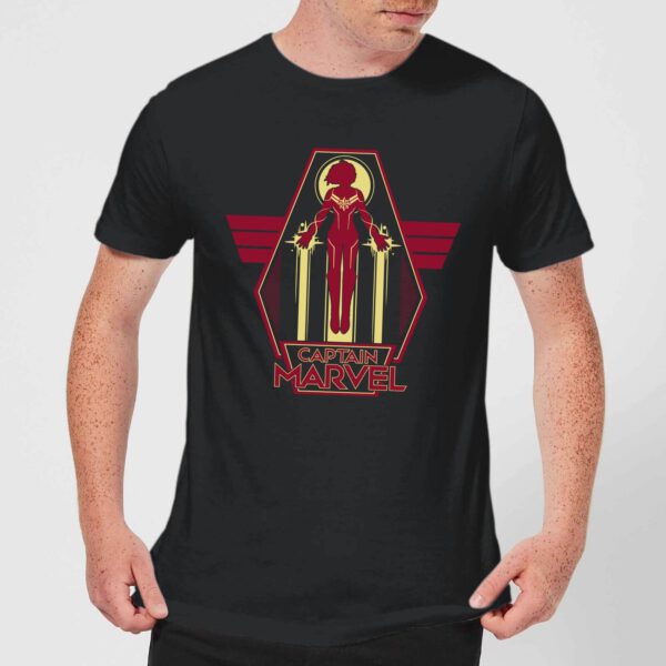 Captain Marvel Flying Warrior Männer T-Shirt - Schwarz - XS